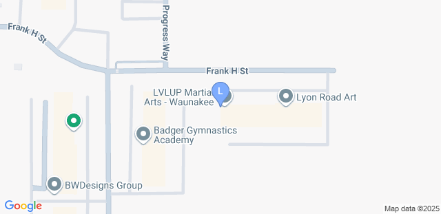 Map to LVLUP Martial Arts - Waunakee
