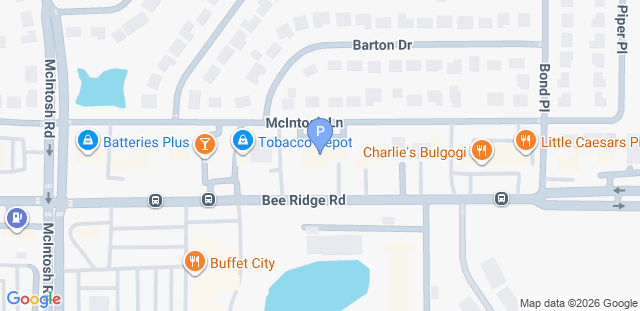 Map to PowerZone Studio LLC