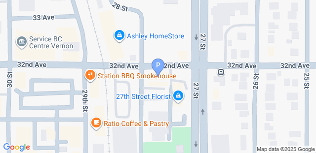 Map to Pacific Top Team Vernon 