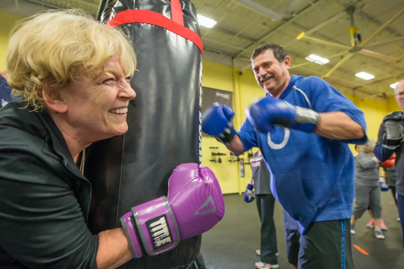 Class action at Rock Steady Boxing Wise Owl Fit