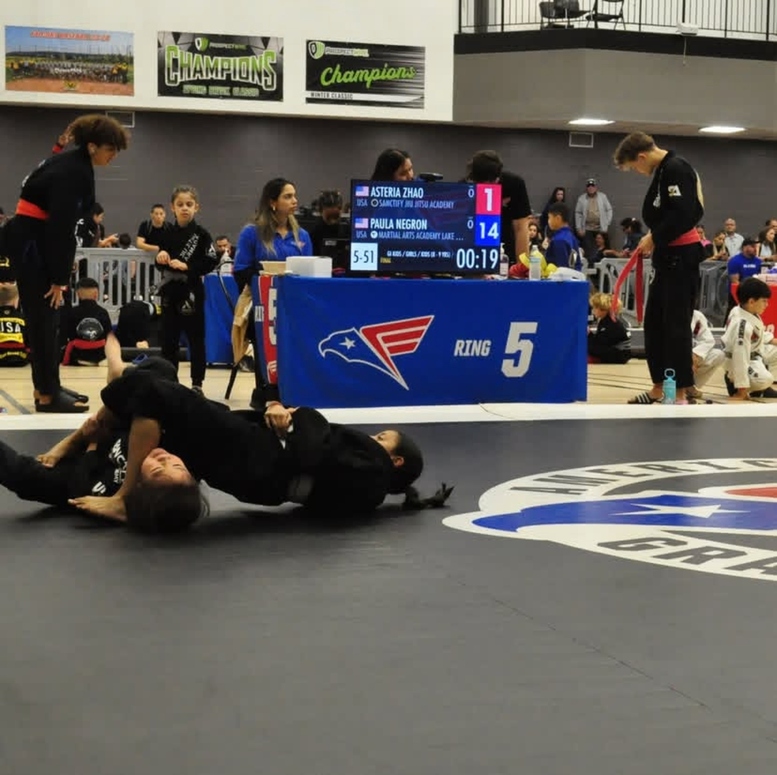 Kids Brazilian Jiu Jitsu competition at Pythagoras Jiu Jitsu North in Deltona Florida