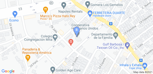 Map to Brazilian Jiu-Jitsu PR