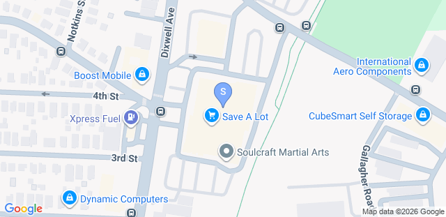 Map to Soulcraft Martial Arts