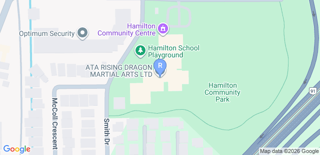 Map to Rising Dragon Martial Arts