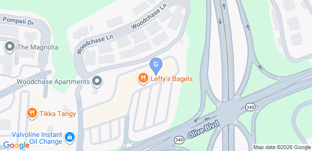 Map to Gracie Barra Chesterfield