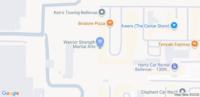 Map to Warrior Strength Martial Arts