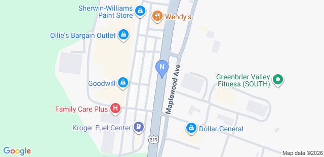 Map to Nova Jiu Jitsu, West Virginia 
