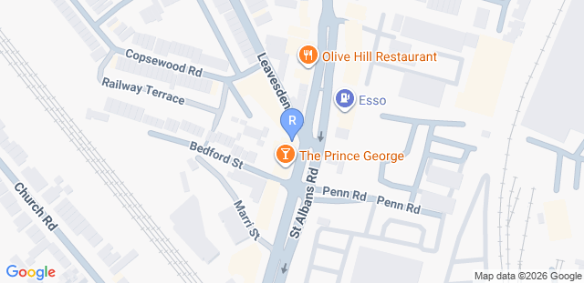 Map to Roger Gracie Watford 