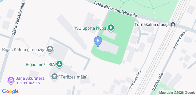 Map to RSU Sporta klubs