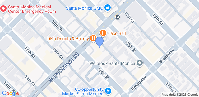 Map to  Longevity Martial Arts Centers - Santa Monica