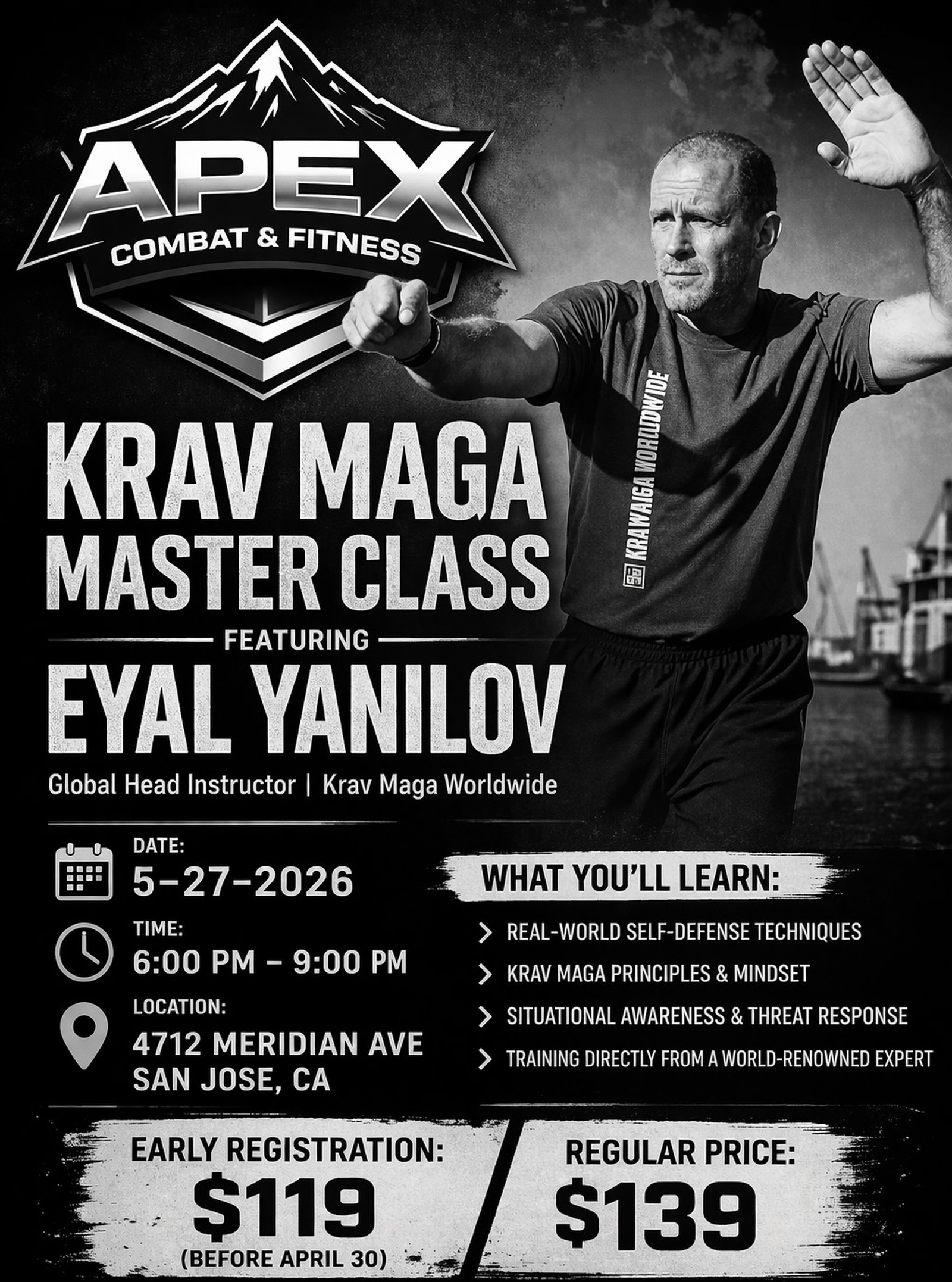 Flyer of Eyal Yanilov Seminar san jose