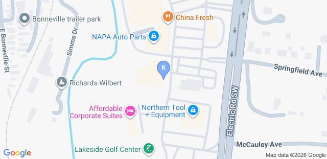 Map to Krav Maga Roanoke 