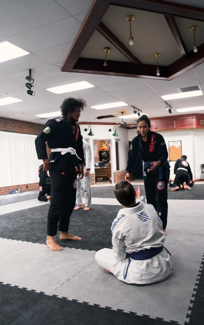 CJJF North Carolina instructors teaching technique during class in Burlington, NC