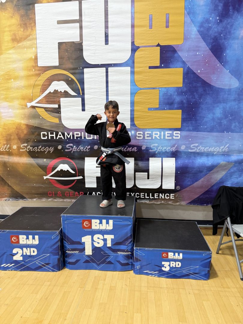 CJJF North Carolina student taking first place at a FUJI championship