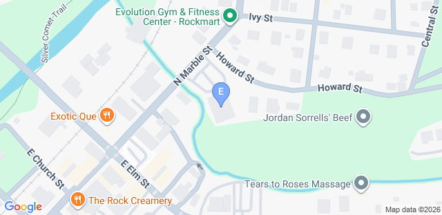 Map to Evolution Gym and Fitness Center 