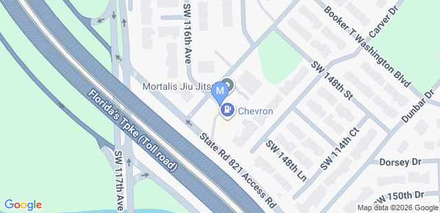 Map to Mortalis Jiu Jitsu