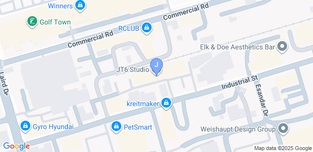 Map to JT6 Studio - A Jiu-Jitsu x Grappling Academy