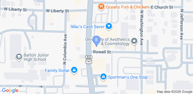 Map to El Dorado Jiu-jitsu and Judo