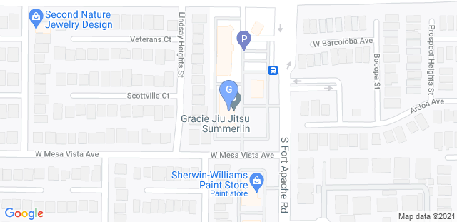 Map to Gracie Jiu Jitsu Summerlin 