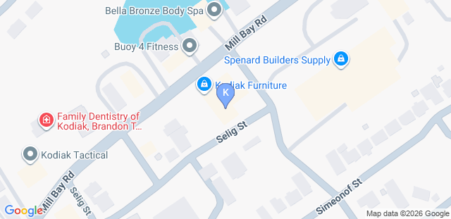 Map to Kodiak Island BJJ