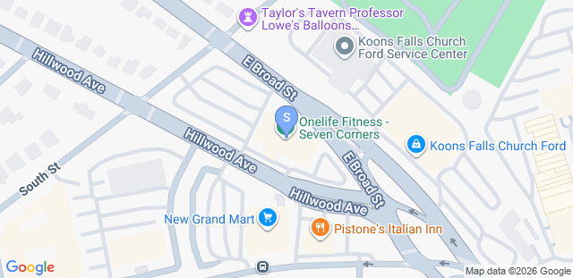 Map to STRIKELAB – Falls Church, VA