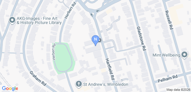 Map to NSBJJ Wimbledon
