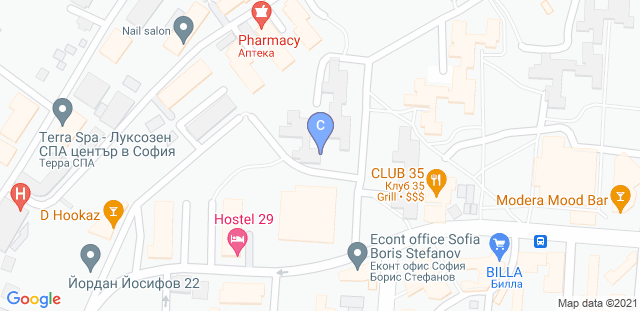 Map to Champions Academy Bulgaria - DMTA