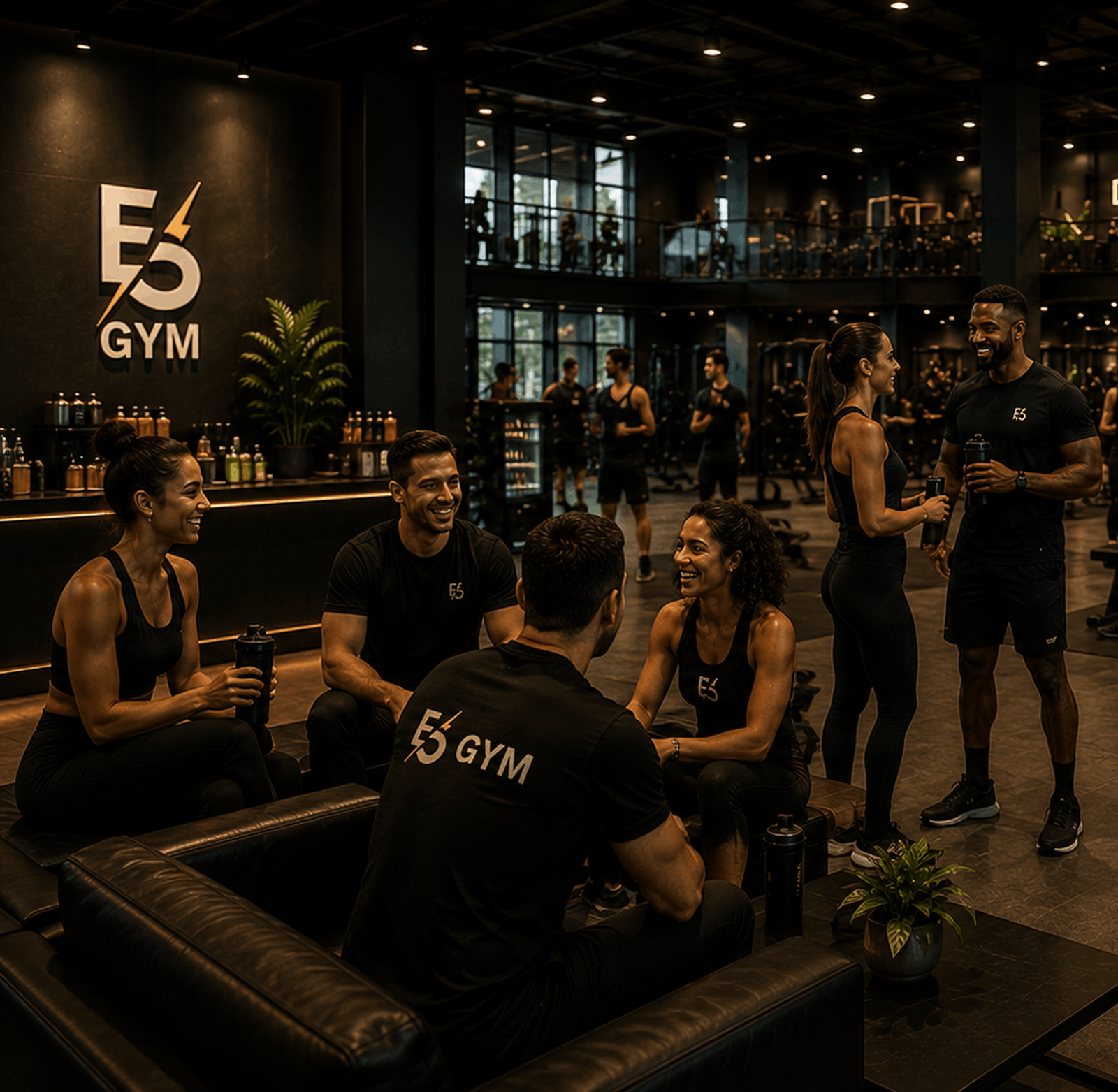 E5 Gym community lounge