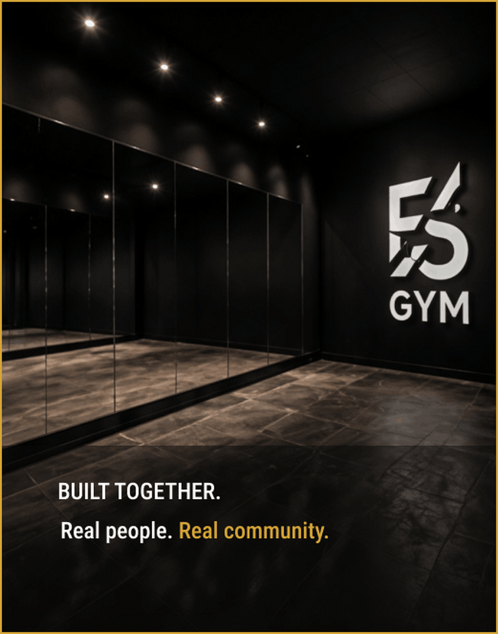 Built together. Real people. Real community.