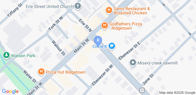 Map to Regan Iron House