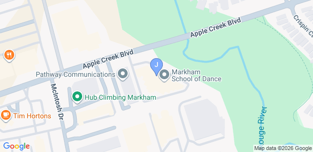 Map to JT6 Markham - A Jiu-Jitsu x Grappling Academy