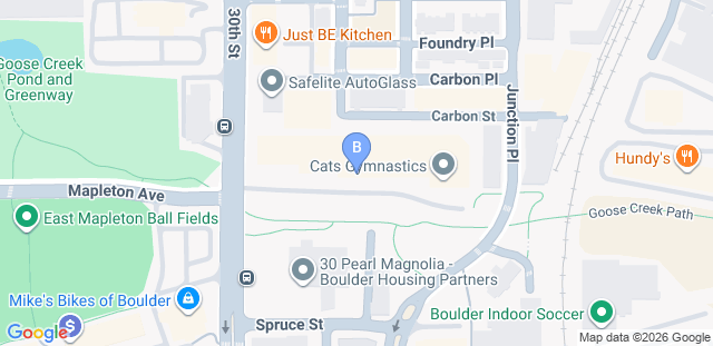 Map to Boulder Aikikai