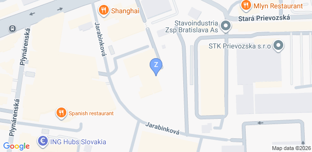 Map to ZR Team Bratislava