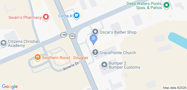 Map to Douglas Martial Arts Center