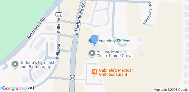 Map to Legendary Fitness