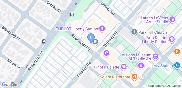 Map to Liberty Station Jiu Jitsu