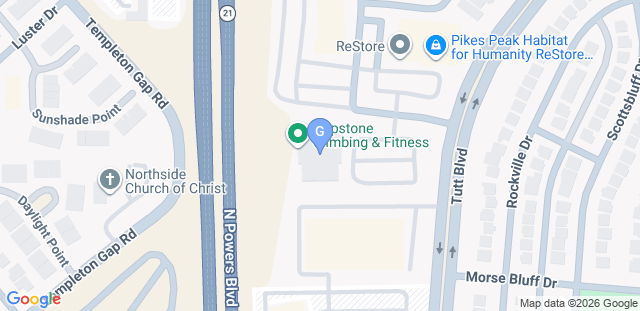 Map to Gripstone - Colorado Springs