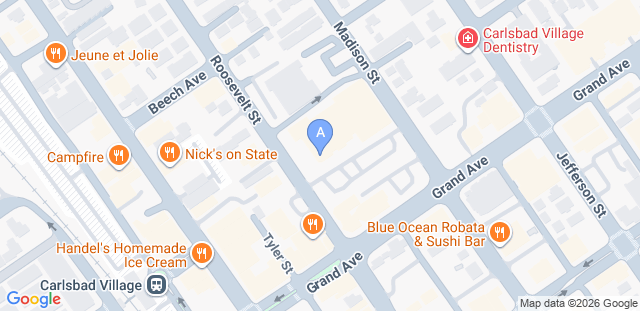 Map to Alliance Jiu Jitsu Encinitas