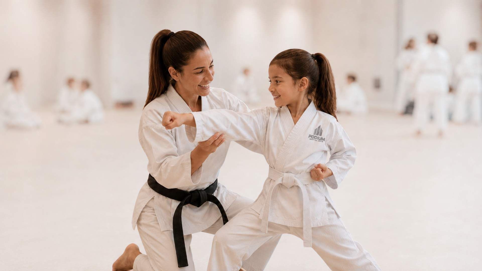 Podium Martial Arts training