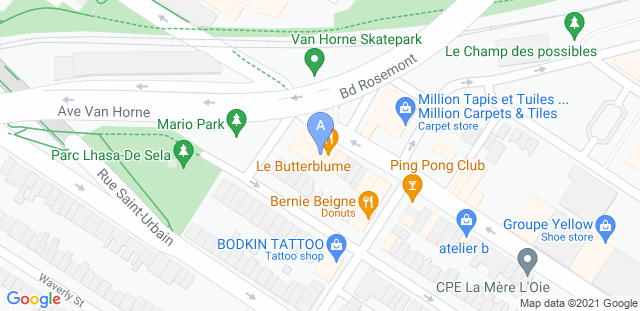 Map to Alliance Jiu Jitsu et Equipe Capoeira Montreal