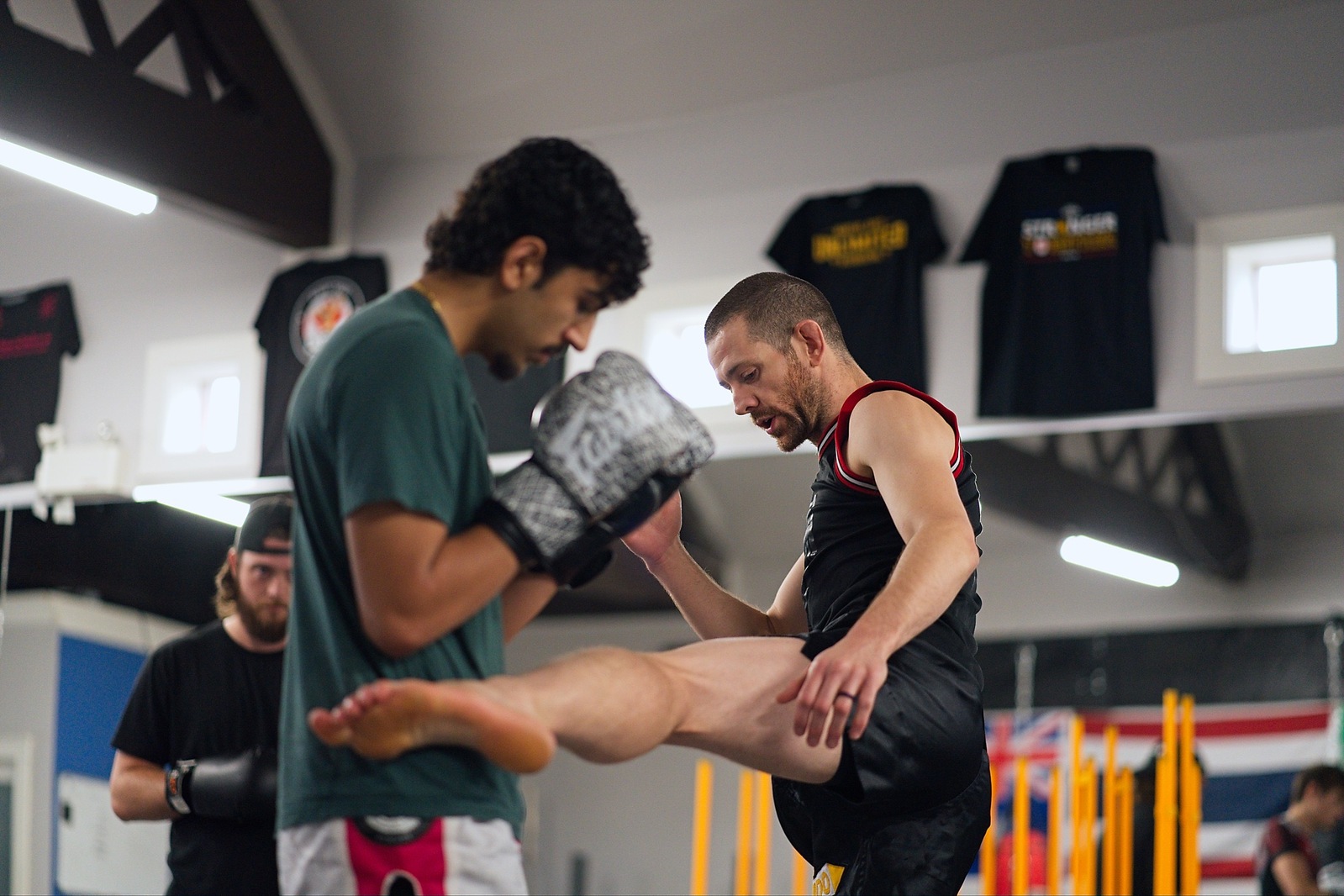 Muay Thai padwork training at Burridge Martial Arts in Abbotsford