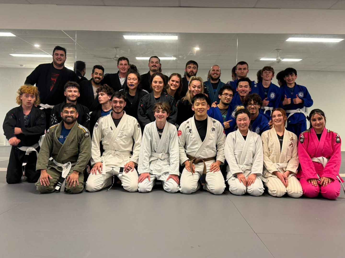 Focus Jiu Jitsu team together after training