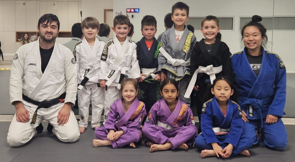Junior Grapplers with their coaches at Focus Jiu Jitsu