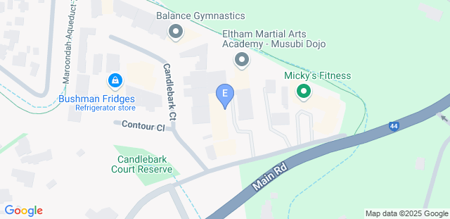 Map to Eltham Martial Arts Academy - Musubi Dojo