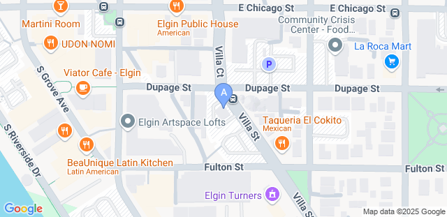 Map to AKF MARTIAL ARTS OF ELGIN 
