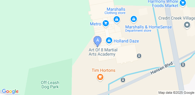 Map to ART OF 8 MARTIAL ARTS ACADEMY