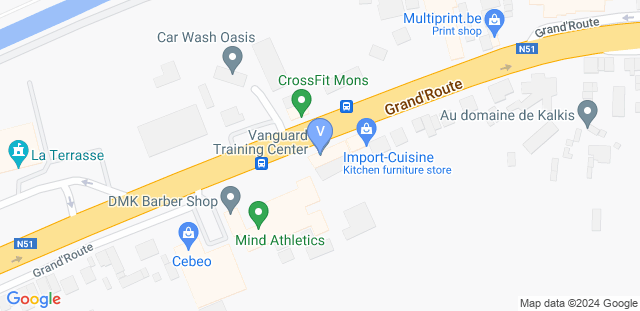 Map to Vanguard Training Center