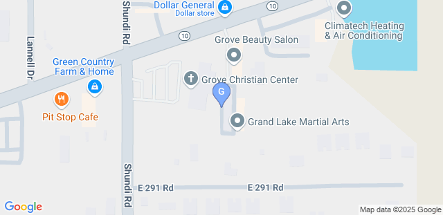 Map to Grand Lake Martial Arts