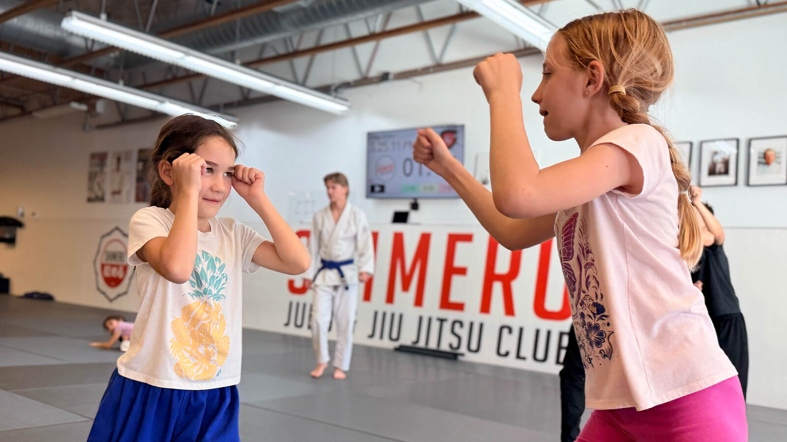 Kids self-defense and grappling class