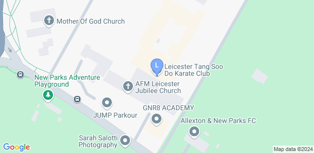Map to Leicester Tang Soo Do
